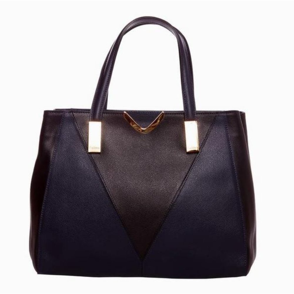 Tatou Double Colors Italian Leather Handmade Bag